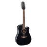 GUITARRA TAKAMINE GD38  E/A DREADNOUGHT CUTAWAY 12 St - NEGRA