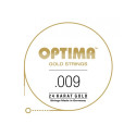 "Cuerda de guitarra eléctrica Optima 24K Gold Strings 009"