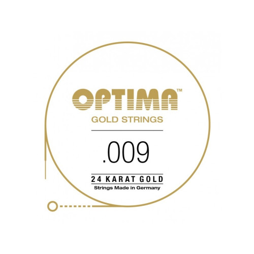 "Cuerda de guitarra eléctrica Optima 24K Gold Strings 009"