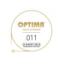 "Cuerda de guitarra eléctrica Optima 24K Gold Strings 011"