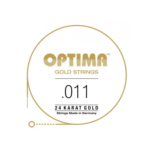 "Cuerda de guitarra eléctrica Optima 24K Gold Strings 011"