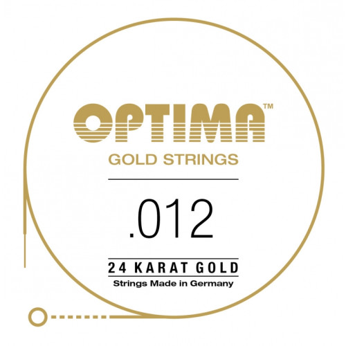 "Cuerda de guitarra eléctrica Optima 24K Gold Strings 012"