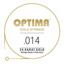 "Cuerda de guitarra eléctrica Optima 24K Gold Strings 014"