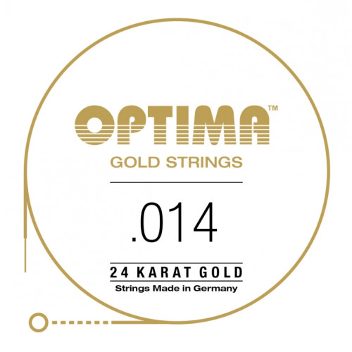 "Cuerda de guitarra eléctrica Optima 24K Gold Strings 014"