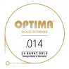 "Cuerda de guitarra eléctrica Optima 24K Gold Strings 014"