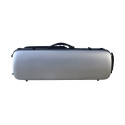 Estuche violín Artist Dynamic policarbonato rectangular con bolsa partituras 4/4 Brushed aluminum Aluminio cepillado