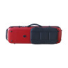 Estuche violín Artist Dynamic policarbonato rectangular con bolsa partituras 4/4 Rojo