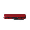 Estuche violín Artist Dynamic policarbonato rectangular con bolsa partituras 4/4 Rojo