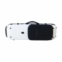 Estuche violín Artist Dynamic policarbonato rectangular con bolsa partituras 4/4 Blanco