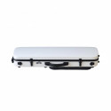 Estuche violín Artist Dynamic policarbonato rectangular con bolsa partituras 4/4 Blanco
