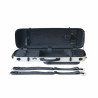 Estuche violín Artist Dynamic policarbonato rectangular con bolsa partituras 4/4 Blanco
