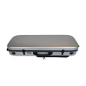 Estuche viola Artist Dynamic policarbonato rectangular con bolsa partituras Brushed aluminum Aluminio cepillado