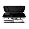Estuche viola Artist Dynamic policarbonato rectangular con bolsa partituras White Blanco