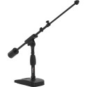Soporte de micrófono con brazo boom telescópico para escritorio y bombo