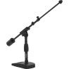 Soporte de micrófono con brazo boom telescópico para escritorio y bombo