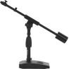 Soporte de micrófono con brazo boom telescópico para escritorio y bombo