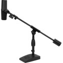 Soporte de micrófono con brazo boom telescópico para escritorio y bombo