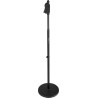 Soporte de micrófono Deluxe con base redonda de 10