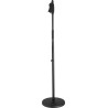 Soporte de micrófono Deluxe con base redonda de 10