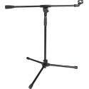 Soporte de micrófono compacto con brazo boom fijo y base de trípode