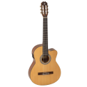 GUITARRA CLÁSICA ADMIRA ALBA 4/4 ELECTRIFICADA CON CUTAWAY ZURDA SERIE INICIACIÓN BRILLO