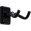 Soporte de pared negro para guitarra