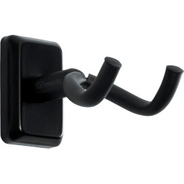 Soporte de pared negro para guitarra
