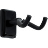 Soporte de pared negro para guitarra