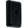 Soporte de pared negro para guitarra