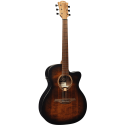GUITARRA ELECTRO-ACUSTICA LAG AUDITORIUM CUTAWAY BLACK & BROWN