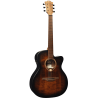 GUITARRA ELECTRO-ACUSTICA LAG AUDITORIUM CUTAWAY BLACK & BROWN
