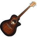 GUITARRA ELECTRO-ACUSTICA LAG AUDITORIUM CUTAWAY BLACK & BROWN
