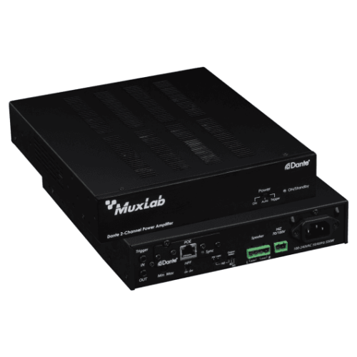 Amplificador de potencia Dante de 2 canales 240W