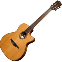 GUITARRA ACUSTICA NYLON LAG AUDITORIUM SLIM Cutaway Red Cedar - Khaya
