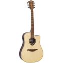 GUITARRA ACÚSTICA LÂG DREADNOUGHT CUTAWAY TRAMONTANE 218 A/E - NATURAL