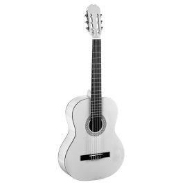 GUITARRA CLÁSICA ROCÍO C16 (3/4) TAMAÑO CADETE 90 CMS BLANCA