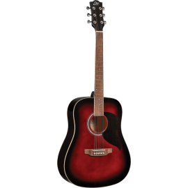 GUITARRA ACÚSTICA EKO DREADNOUGHT RANGER 6 - ROJO SUNBURST