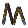 CORREA GUIT/ BAJO JACGUARD - POLY  2" - AMARILLO FLAMEADO