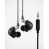 AURICULAR DE OIDO DOUBLE IER1 CON CABLE EXTRAIBLE