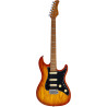 GUIT ELECTR S7 ASH TOP AMBER B