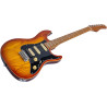 GUIT ELECTR S7 ASH TOP AMBER B