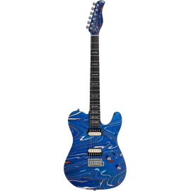 GUIT ELECTR T7 SW BLUE SWIRL