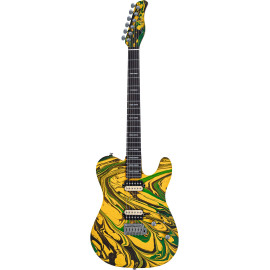 GUIT ELECTR T7 SW YELLOW SWIRL