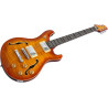 GUIT ELECTR Q7 HOLLOW AMBER BU