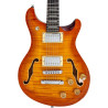 GUIT ELECTR Q7 HOLLOW AMBER BU