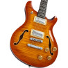 GUIT ELECTR Q7 HOLLOW AMBER BU