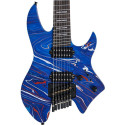 GUIT ELECTR X6 HL 7 BLUE SWIRL