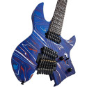 GUIT ELECTR X6 HL 7 BLUE SWIRL