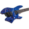 GUIT ELECTR X6 HL 7 BLUE SWIRL