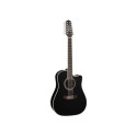 GUITARRA TAKAMINE EF381 E/A DREADNOUGHT CUTWAY 12 CUERDAS - NEGRA